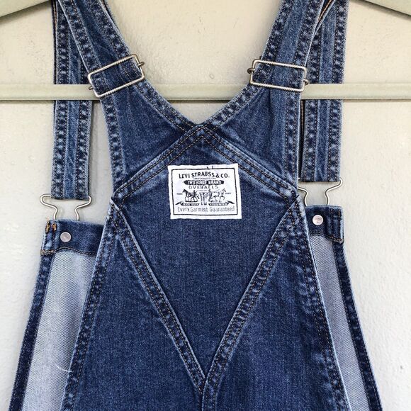 Levi's Denim Overalls Womens 20W Vintage 90s Streetwear Premium Cotton Casual - Picture 8 of 16